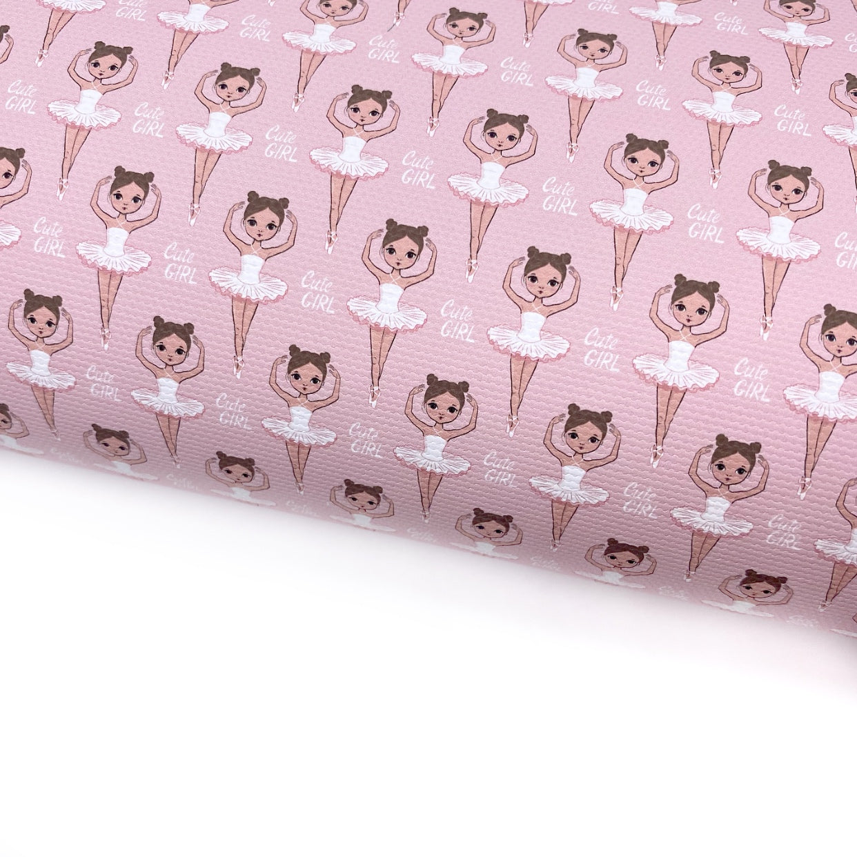 Cute Girl Ballerina Lux Premium Canvas Bow Fabrics - Eliza Henri