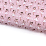 Cute Girl Ballerina Lux Premium Canvas Bow Fabrics - Eliza Henri