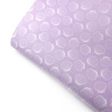 Lilac Seashells Premium Faux Leather Fabric Sheets - Eliza Henri