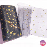 Moons & Stars Luxury Foil Tulle Fabric - Eliza Henri