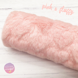 Fluffy Plush Hearts Furry Fabric Felt - Eliza Henri