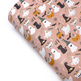 Halloween Party Premium Faux Leather Fabric Sheets - Eliza Henri