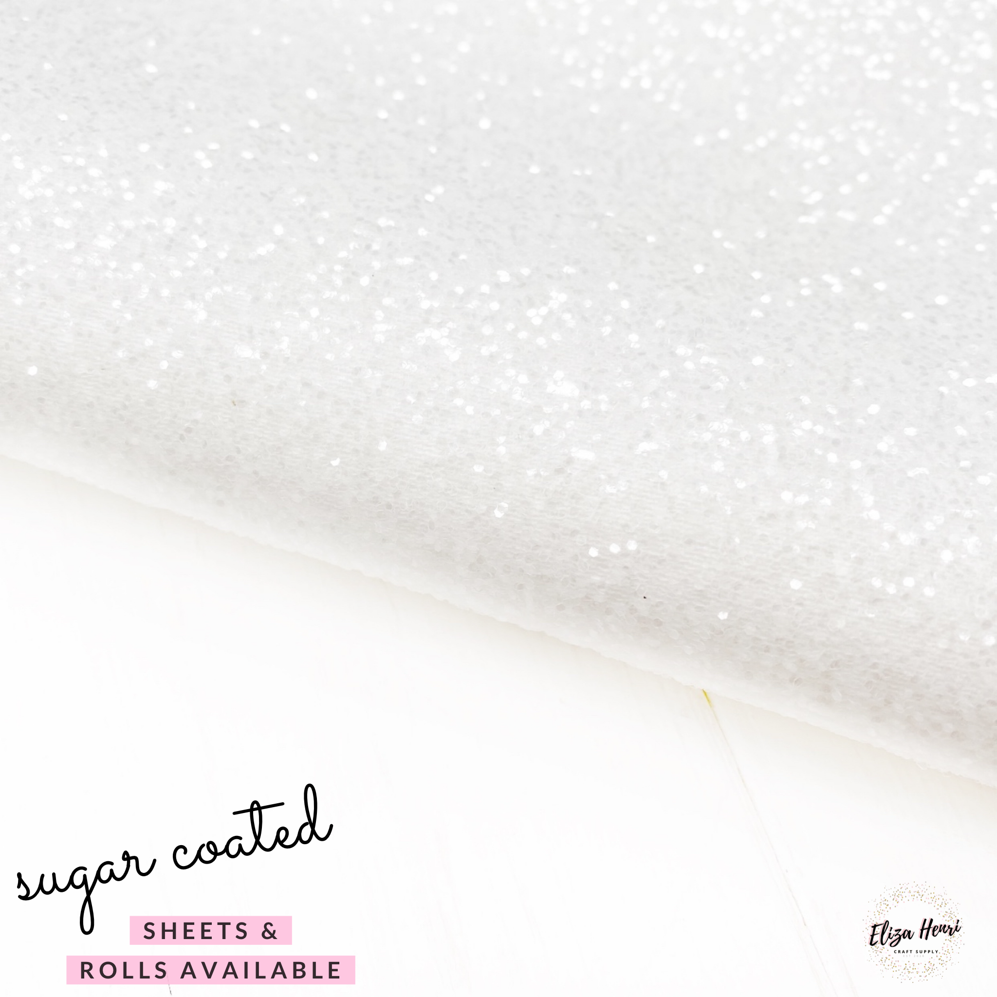 Sugar Coated Lux Premium Chunky Glitter Fabric - Eliza Henri