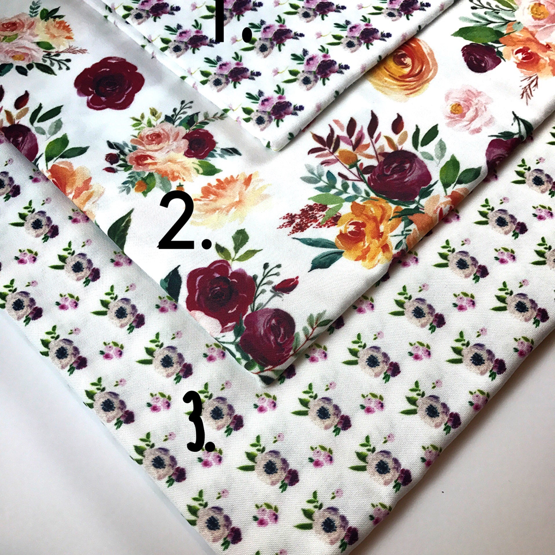 Autumn Plum Floral Artisan Fabric Felt Collection - Eliza Henri Craft Supply
