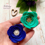 Rhinestone Flower 15mm Centre Piece- Packs of 5 - Eliza Henri