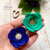 Rhinestone Flower 15mm Centre Piece- Packs of 5 - Eliza Henri