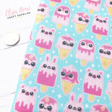 Pink Kawaii Lolly & Ice Creams Artisan Fabric Felt
