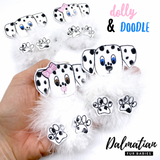 Dolly & Doodle Dalmatian- Fluffy Fur Baby Felties - Eliza Henri