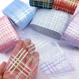 Luxury Tartan Plaid Sparkle Tulle Fabric - Eliza Henri