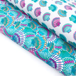 She sells Sea Shells Lux Premium Canvas Bow Fabrics - Eliza Henri