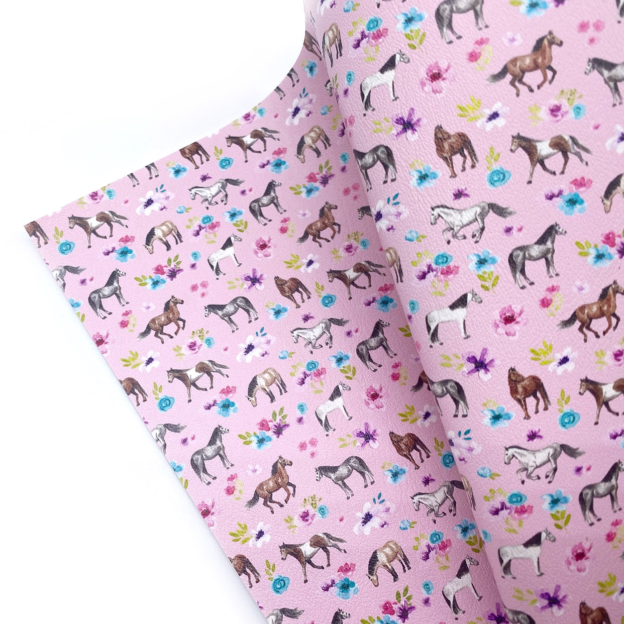 At the Stables Premium Faux Leather Fabric Sheets - Eliza Henri