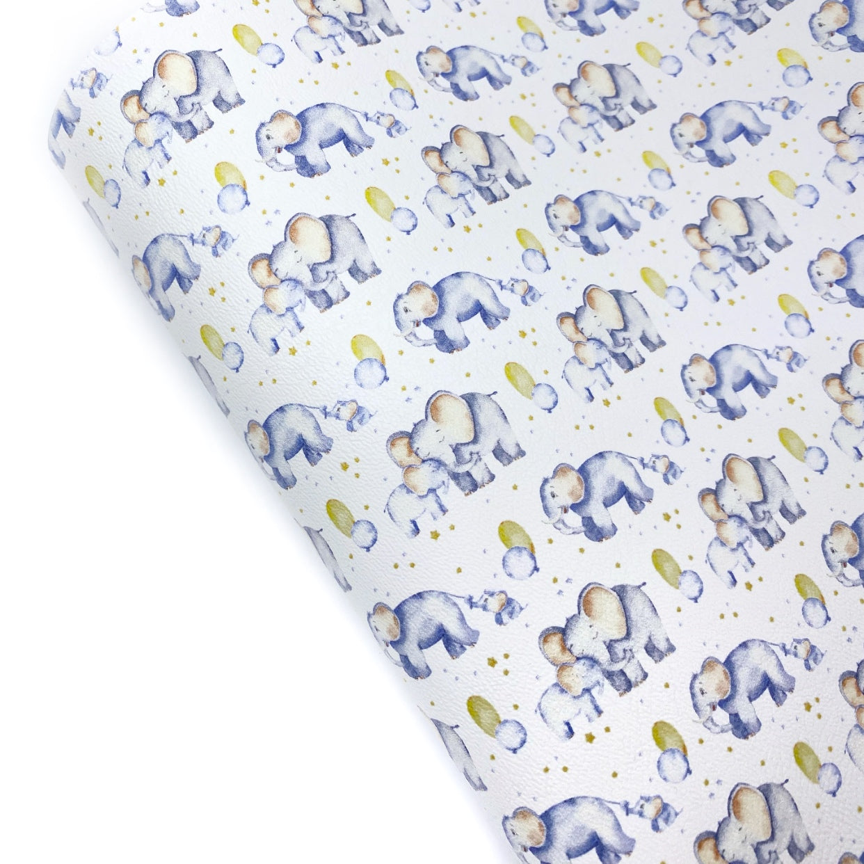 Daddy & Me Elephant & Baba Premium Faux Leather Fabric Sheets - Eliza Henri