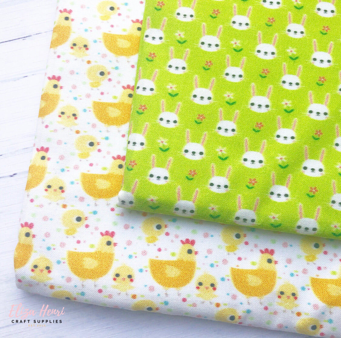 Spring Chicks and Bunnies Artisan Fabric Felt - Eliza Henri
