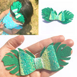 Tropical Leaf Pinch Bow Template - Eliza Henri