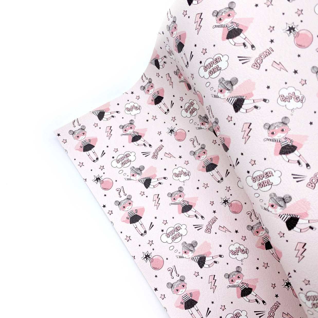 Super Girl Premium Faux Leather Fabric Sheets - Eliza Henri