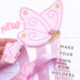 Make your own Bow Holder- DIY Butterfly Bow Holder Felties - Eliza Henri