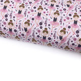 Flowery Ballerina Lux Premium Canvas Bow Fabrics - Eliza Henri