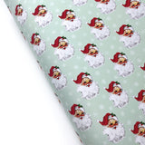 Mint Santa Lux Premium Canvas Bow Fabrics - Eliza Henri