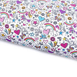 Pretty Diary Doodles Lux Premium Printed Bow Fabric