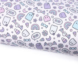 Cute Little Boo Lux Premium Canvas Bow Fabrics