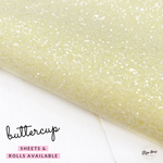 Buttercup Lux Premium Chunky Glitter Fabric - Eliza Henri