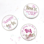 Baby Announcement Badges Shaker Felties - Eliza Henri