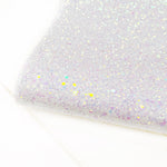Fairytale White Lux Premium Chunky Glitter Fabric - Eliza Henri