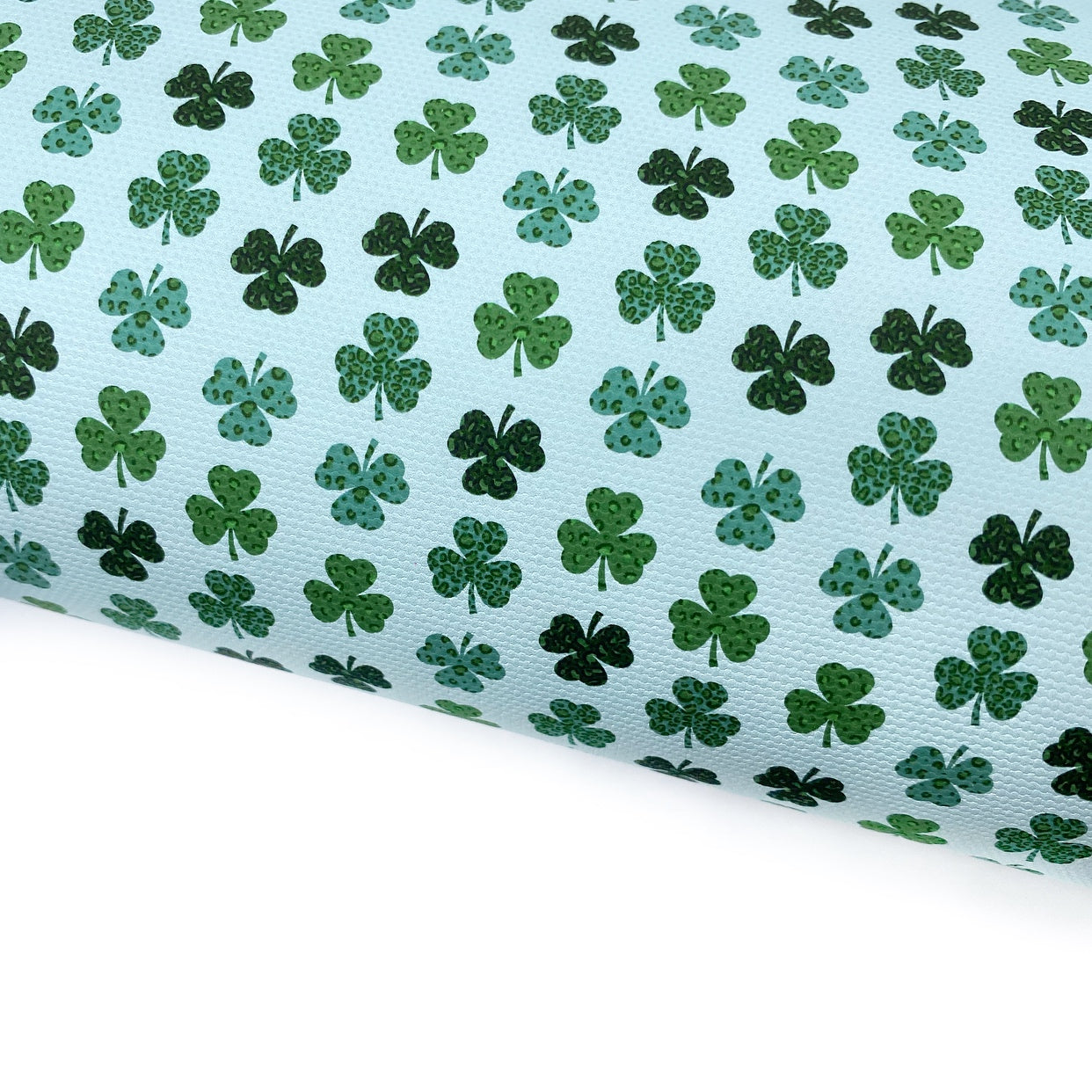 Leopard Shamrocks Lux Premium Printed Bow Fabrics - Eliza Henri