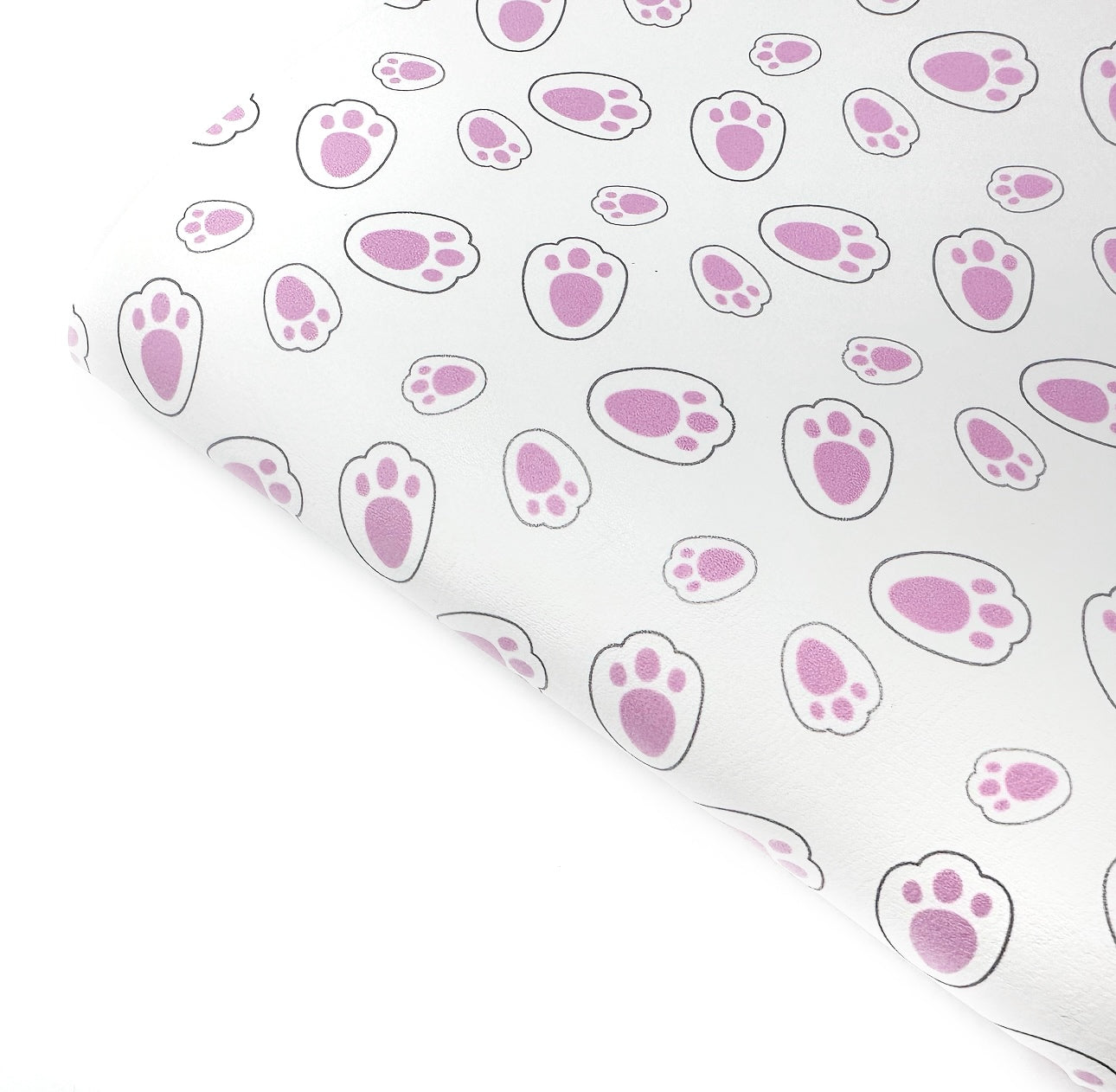 Bunny Paws Large Premium Faux Leather Fabric Sheets - Eliza Henri
