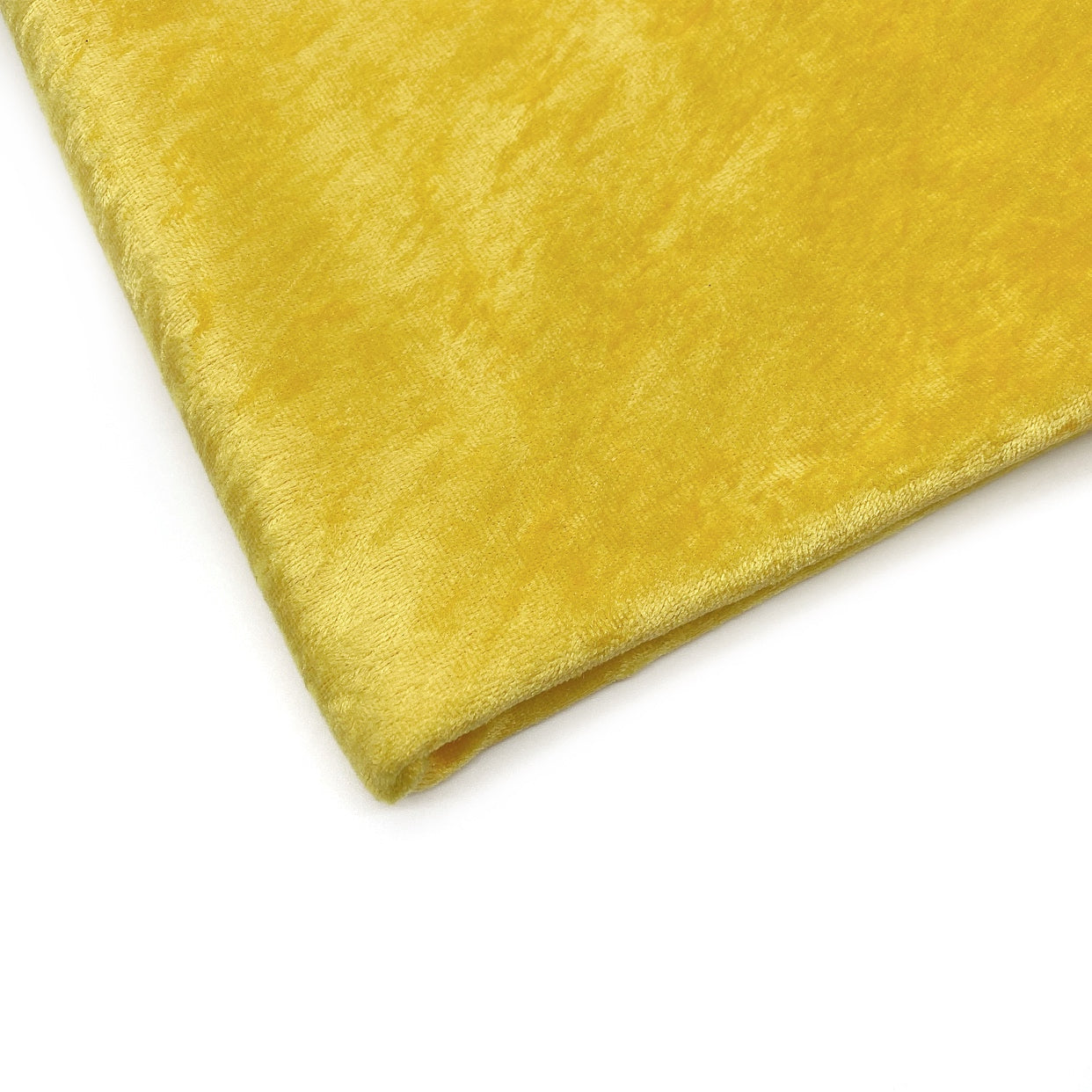 Yellow Crushed Velvet Fabric - Eliza Henri