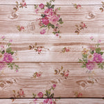 Darker Wood Floral Effect Canvas Photography Background - Eliza Henri