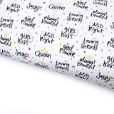 Queen Affirmations Lux Premium Canvas Bow Fabrics - Eliza Henri