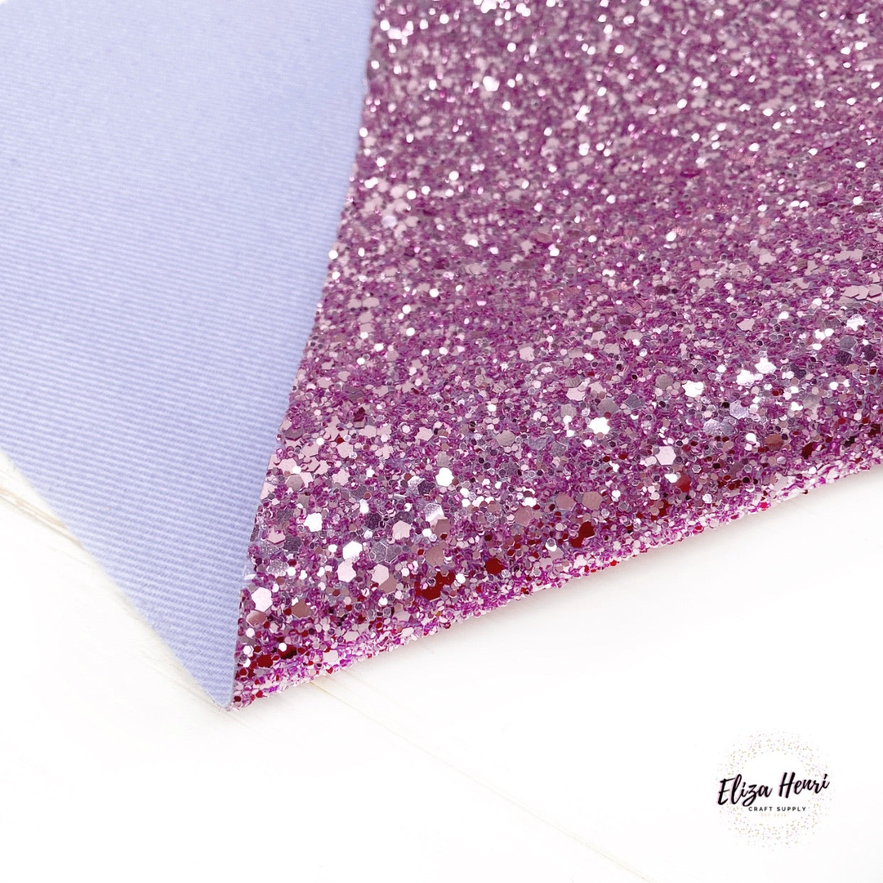 Dusky Purple Lux Premium Chunky Glitter Fabric - Eliza Henri