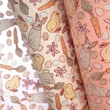 Vintage Bunny Glitter Suede Fabric Sheets - Eliza Henri