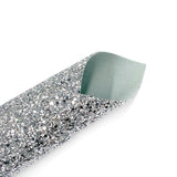 Silver dust Lux Premium Chunky Glitter Fabric - Eliza Henri