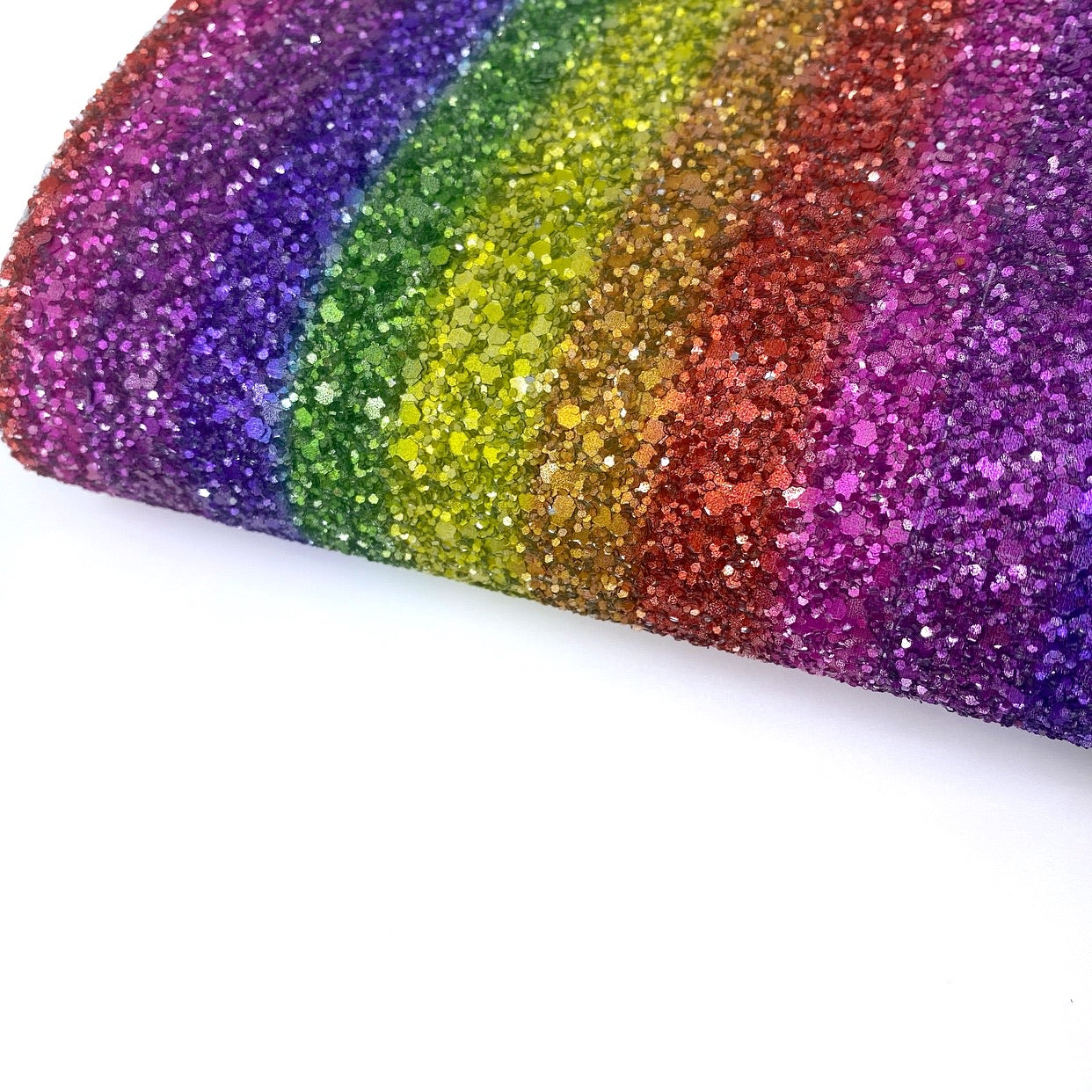 Perfect Rainbow Lux Premium Chunky Glitter Fabric - Eliza Henri