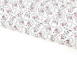 Polly Polar Bear Pink Lux Premium Canvas Bow Fabrics