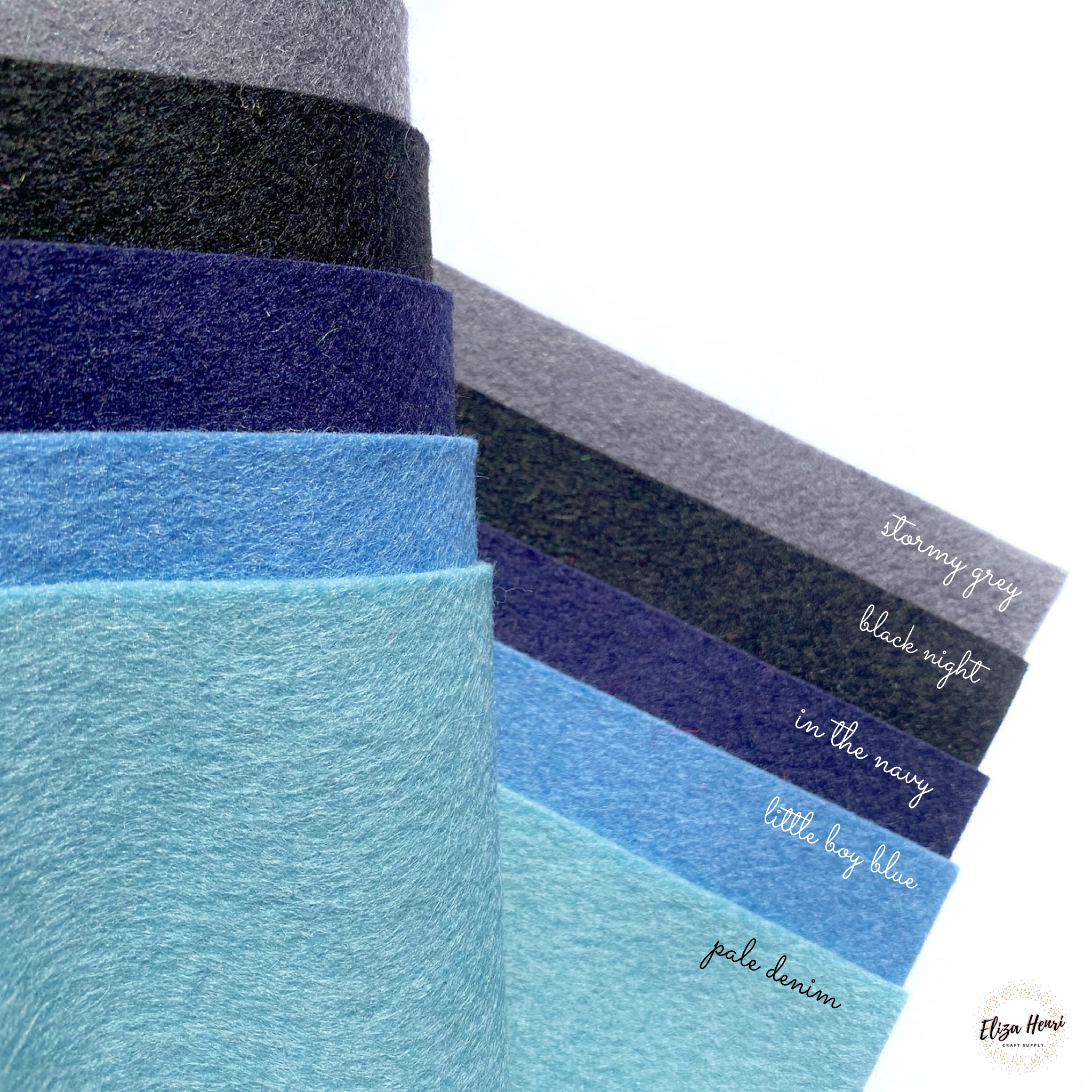 100% Wool Felt- 20 x 30 cm Sheets - Eliza Henri