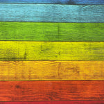 Rainbow Wood Canvas Photography Background - Eliza Henri