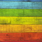 Rainbow Wood Canvas Photography Background - Eliza Henri