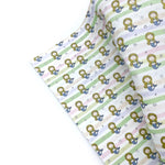 Rainbow Stripe Little Mermaids Premium Faux Leather Fabric Sheets - Eliza Henri