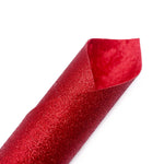 Double Sided Red Fine Core Glitter Fabric - Eliza Henri