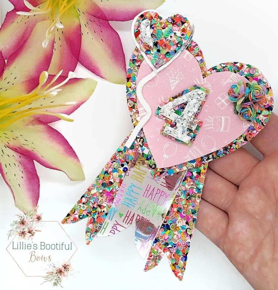 EH Heart Birthday Badge Template for handcutting - Eliza Henri