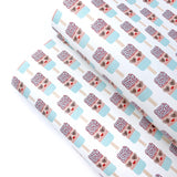 Happy Lolly Ice Treats Premium Faux Leather Fabric Sheets - Eliza Henri
