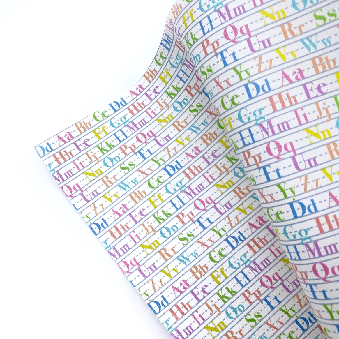 Handwriting Practise Premium Faux Leather Fabric Sheets - Eliza Henri