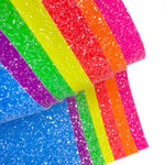 Premium Lux Neon Sugar Coated Glitter Fabric Sheets - Eliza Henri