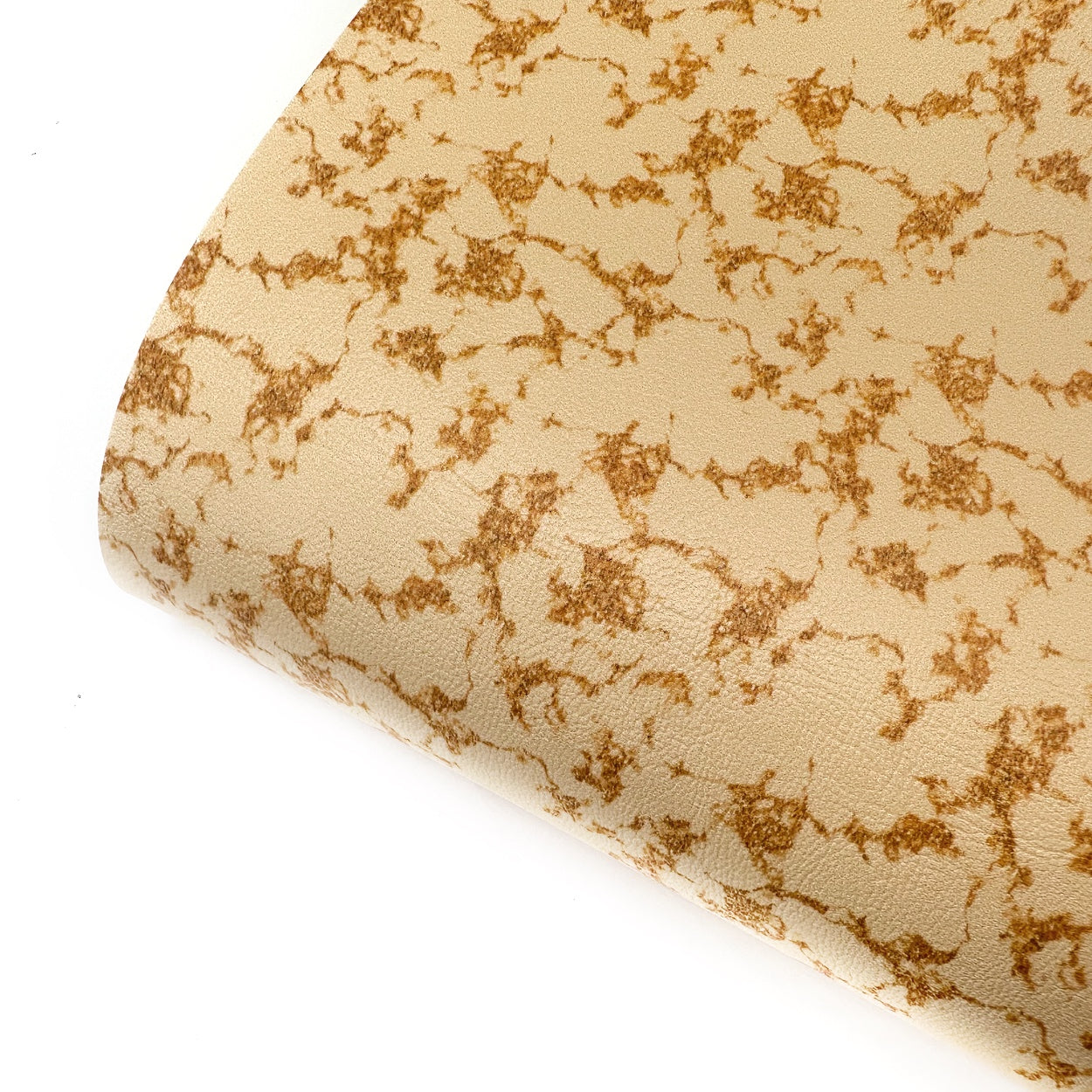 Peach Pastel Marble Premium Faux Leather Fabric Sheets - Eliza Henri