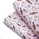 Pink Nutcracker Premium Faux Leather Fabric Sheets