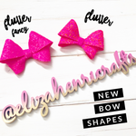 The Flutter Hair Bow- 3 Sizes on 1 Die Cutter/ Template- PRE ORDER - Eliza Henri