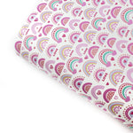 I Love Rainbows Premium Faux Leather Fabric Sheets - Eliza Henri